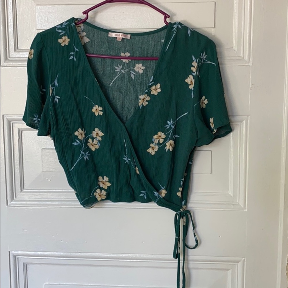 Green blouse. Never worn